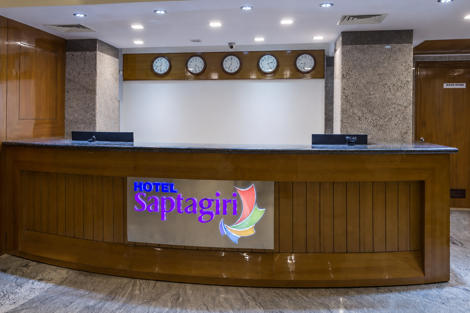 Hotel reception and lobby
