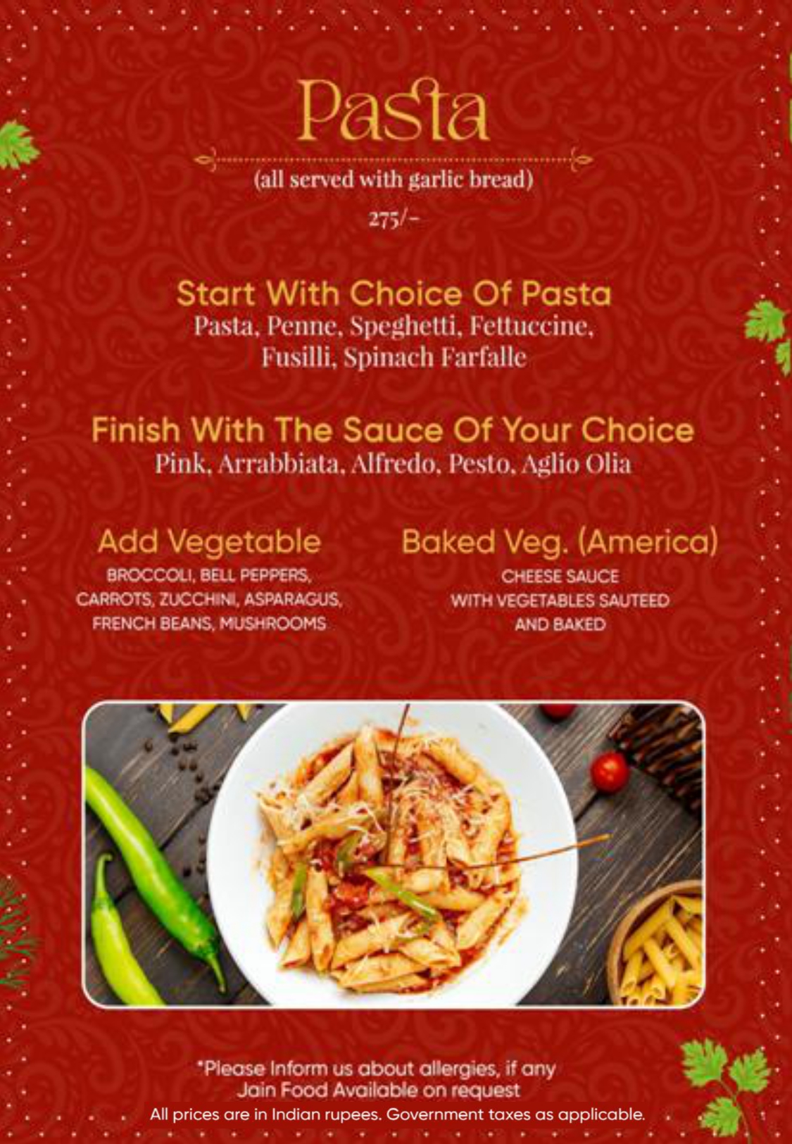 Restaurant menu page 10